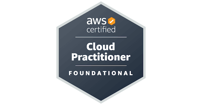 AWS Certified Cloud Practitioner badge
